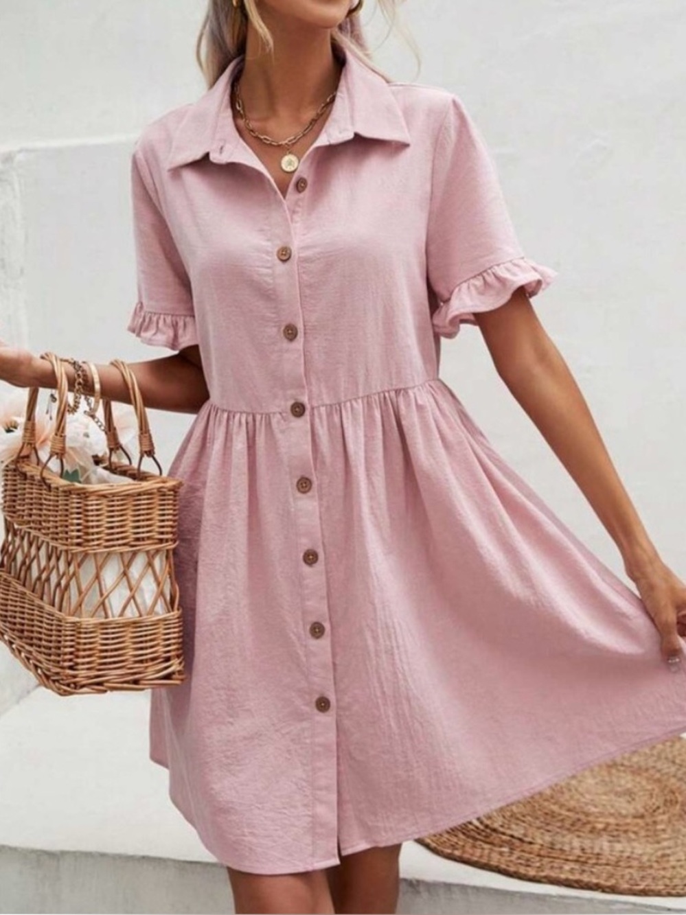 🛍️3/$10 SHEIN small pink dress